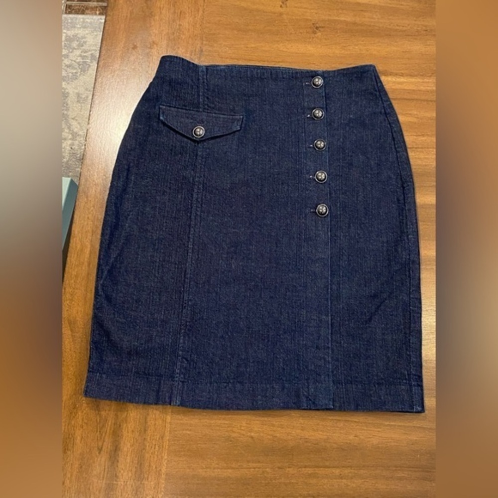 Banana Republic Wrap Denim Skirt Size 8